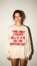 Vintage Balenciaga Epstein List Reworked Crew