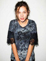 Vintage Closed On Sunday Lace Sleeve Reworked Tee