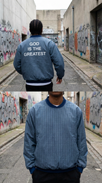 Vintage Descente God Is The Greatest Reworked Crew