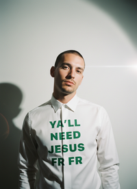Vintage Jil Sander Yall Need Jesus Reworked Shirt