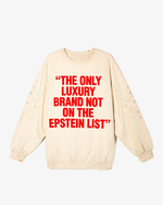 Vintage Balenciaga Epstein List Reworked Crew